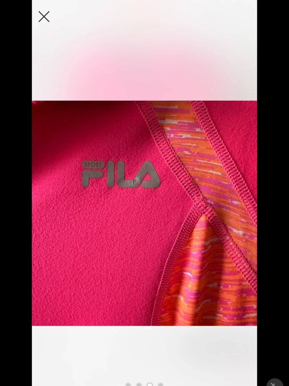FILA Women's Hot Pink Full-Zip Athletic Jacket